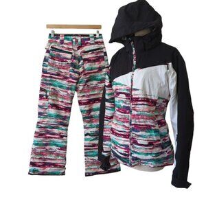 Boulder Gear Womens XS Snowsuit Jacket Pants Ski Snowboard Winter Hood Insulated